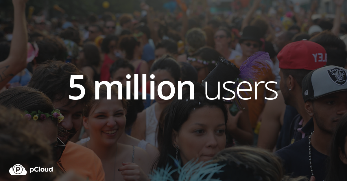 5 Million pCloud Users