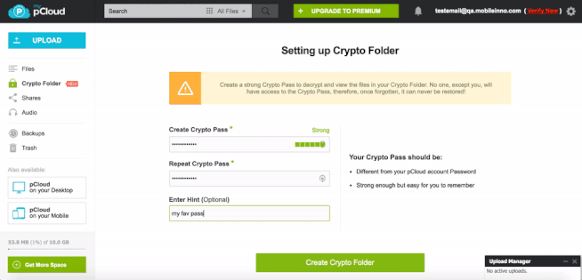 crypto-folder-creation