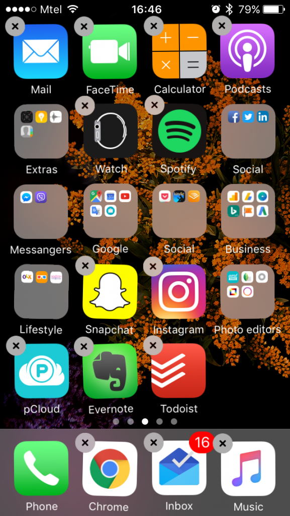 how do i delete an app from my iphone 6s