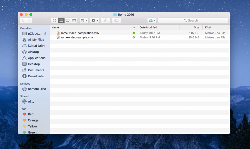 physically see all files on mac