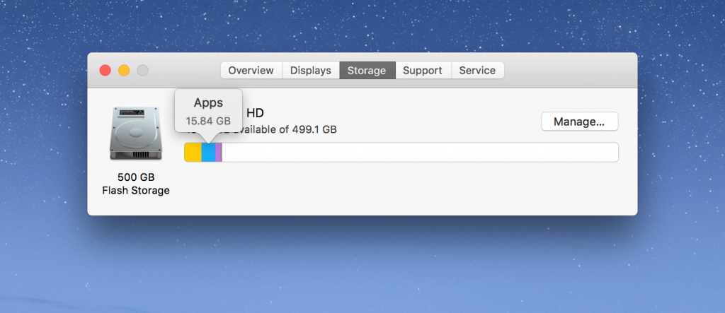 apple startup disk full