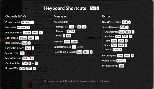 slack-shortcuts