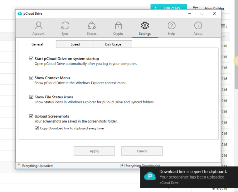 downloading from pcloud drive