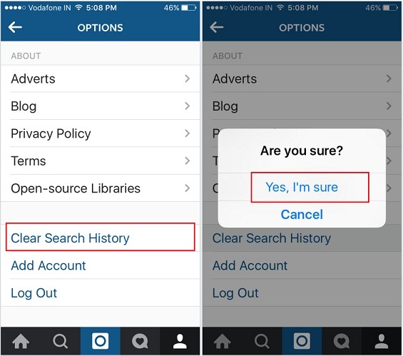 instagram-clear-history