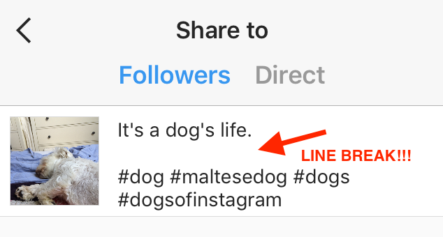 instagram-line-break