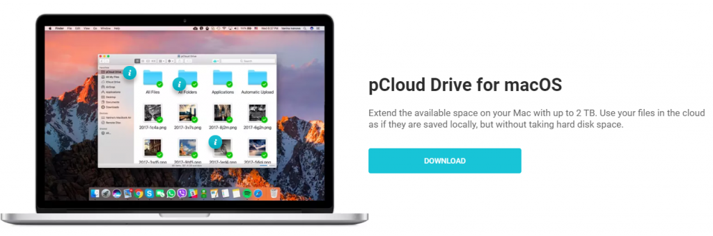 downloading from pcloud drive