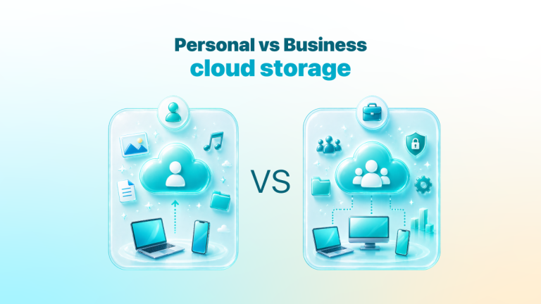 Personal vs business cloud storage