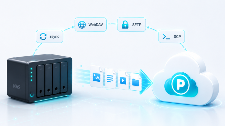 Efficient NAS Backup with rsync, WebDAV, SFTP, and SCP